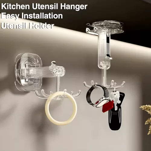 Par de Ganchos De Cocina Flexible y Adhesivo