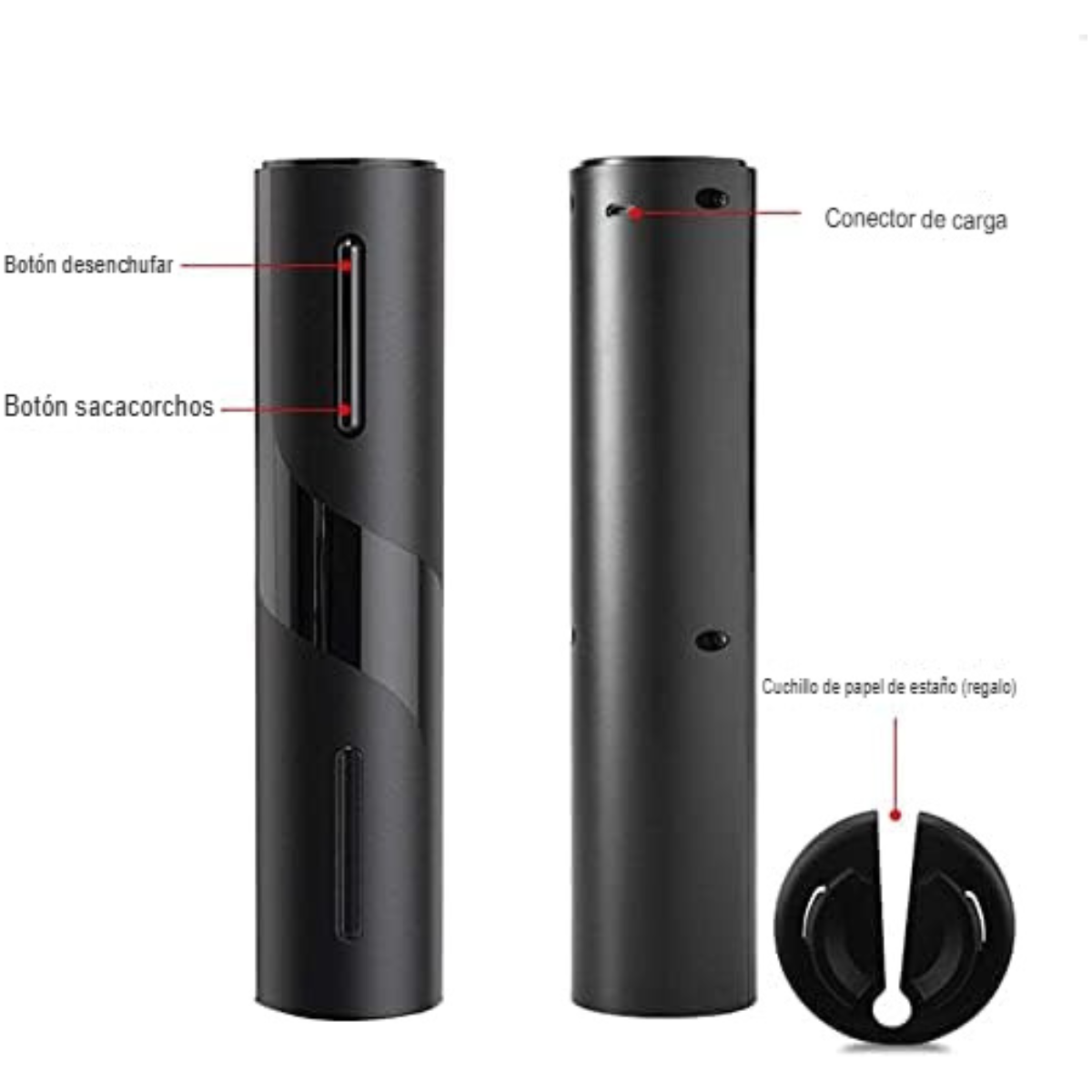 Sacacorchos Eléctrico Automático de Vino