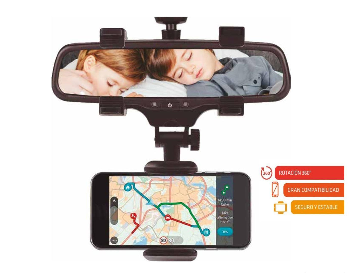 Soporte Holder Para Espejo Retrovisor Universal.